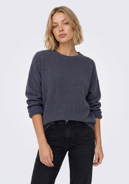 ♡ Strickpullover mit Krempelarm