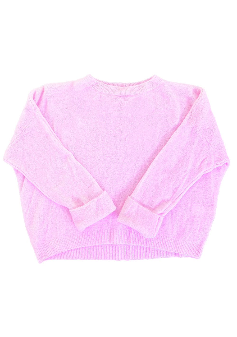 ♡ Strickpullover mit Krempelarm