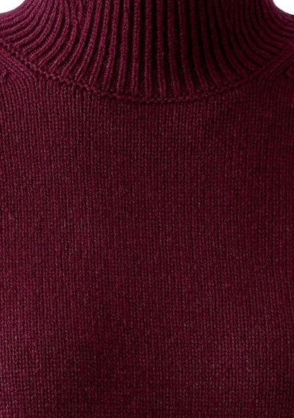 ♡ Halbarm-Pullover mit Stehkragen