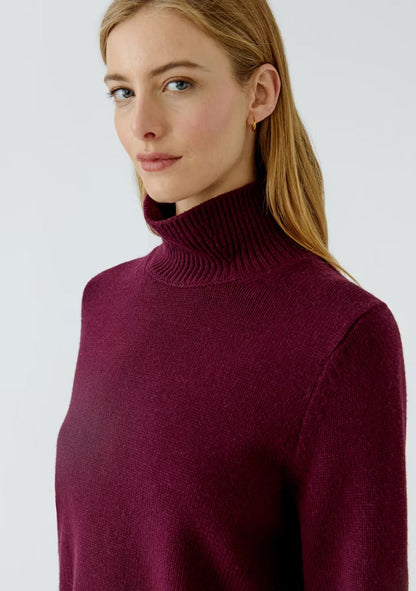 ♡ Halbarm-Pullover mit Stehkragen