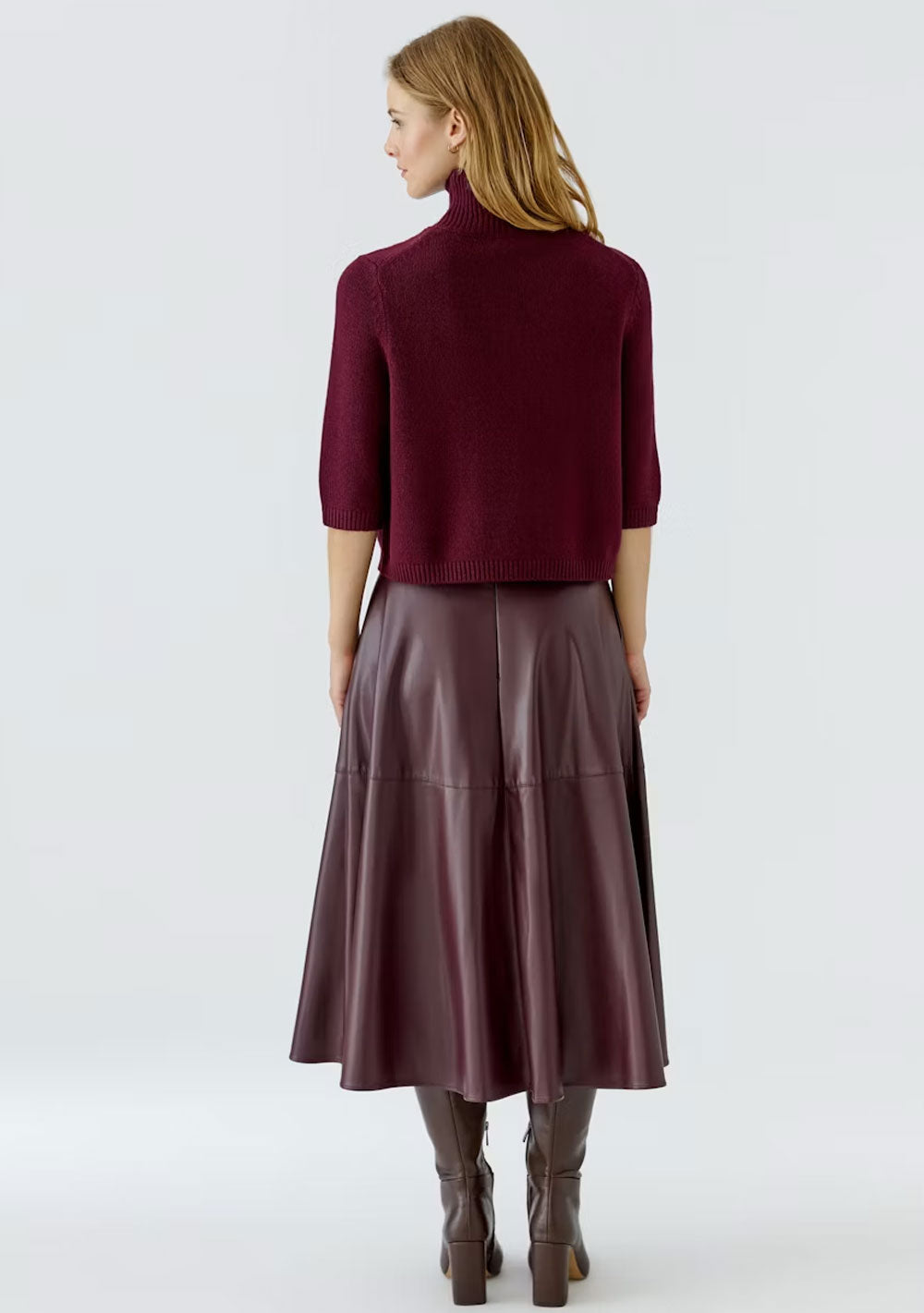 ♡ Halbarm-Pullover mit Stehkragen