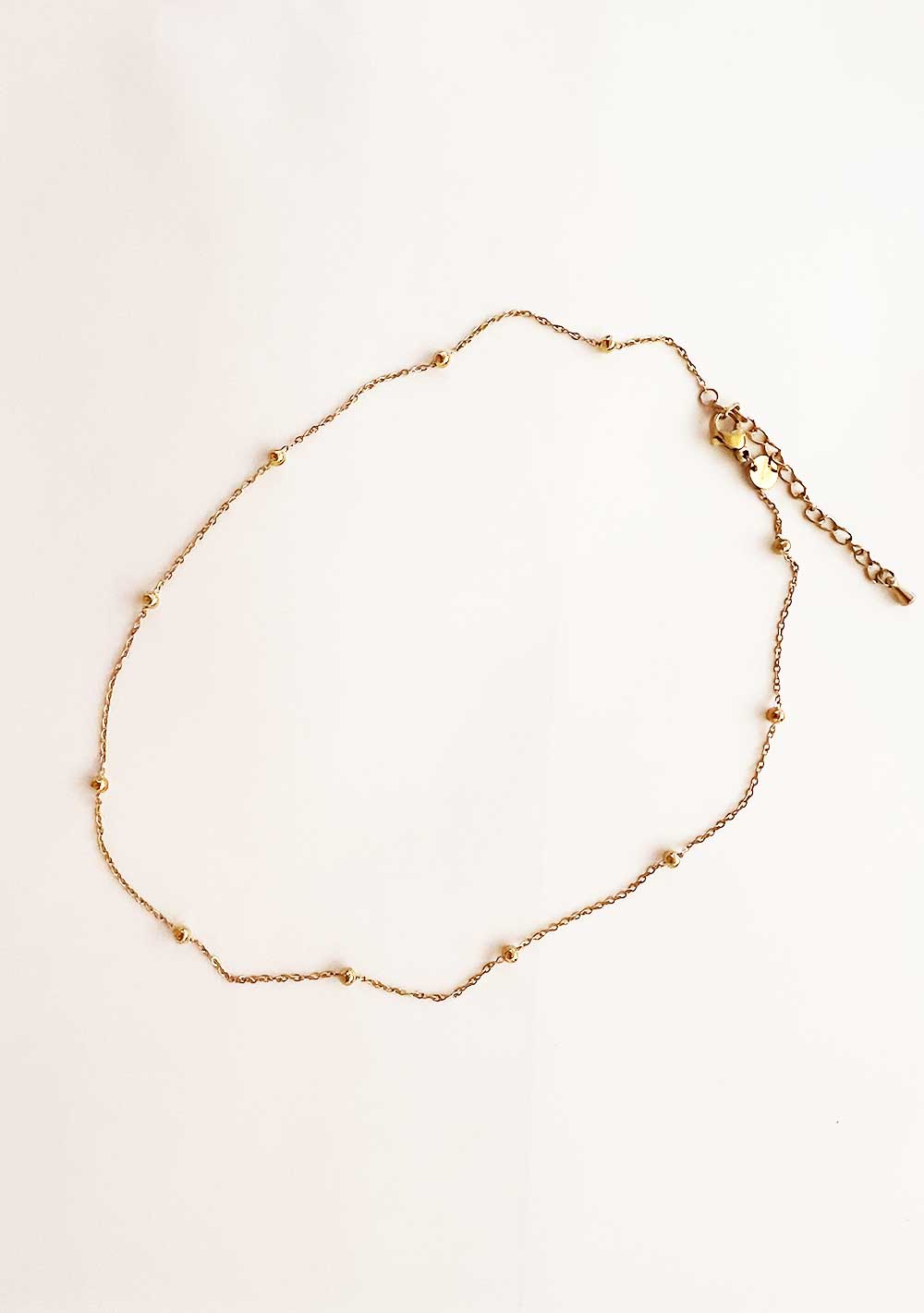 ♡ Goldfarbene Gliederkette mit Kugeln