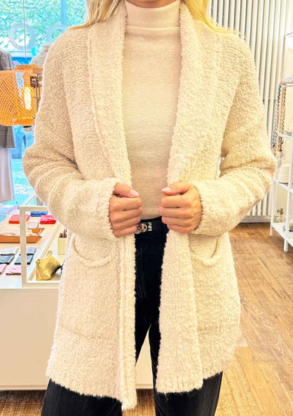 ♡ Kuschel-Strickjacke Mittellang