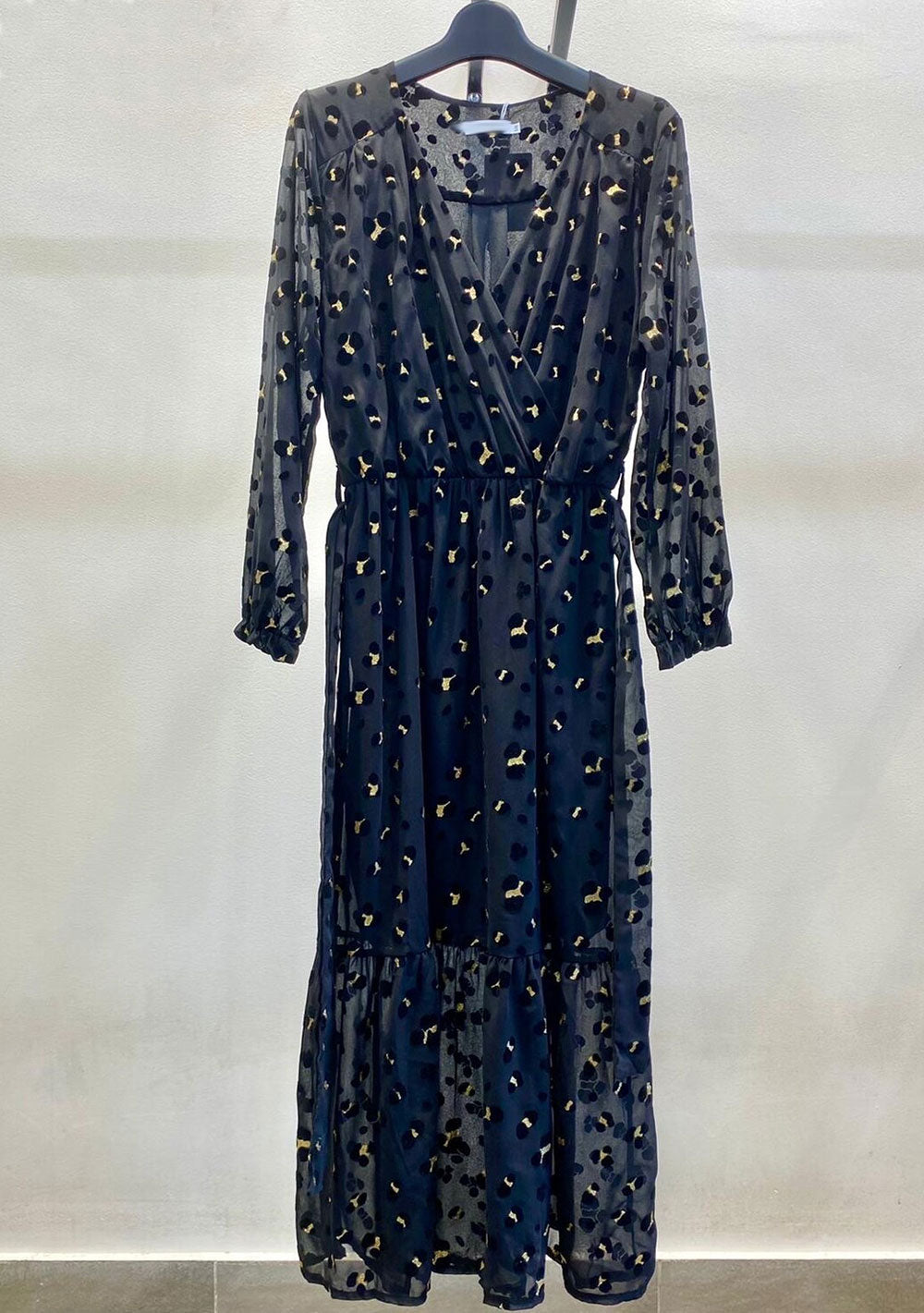 ♡ Maxikleid, Leo, Samtdetails