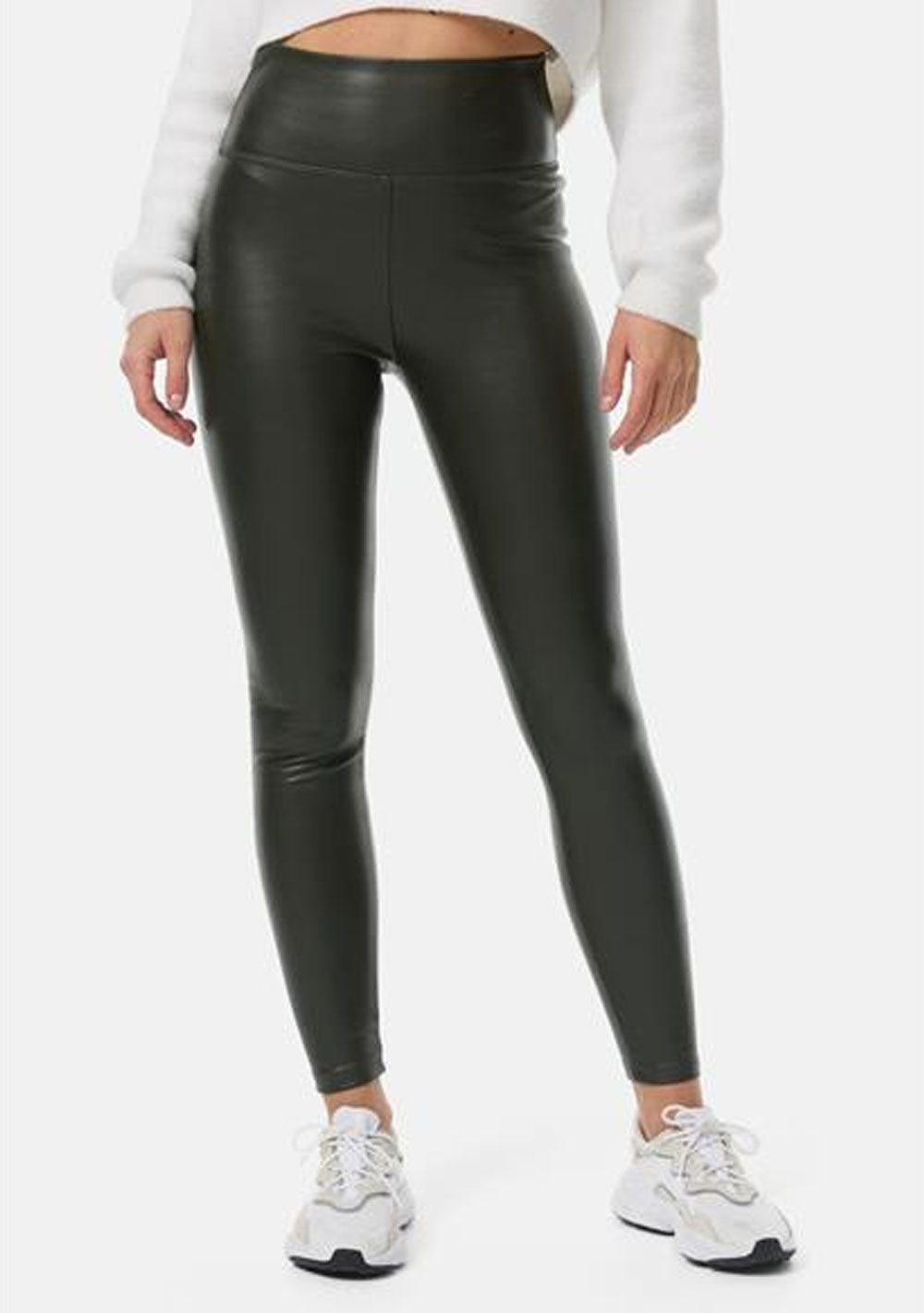 ♡ Warme Leder-Effekt Leggings