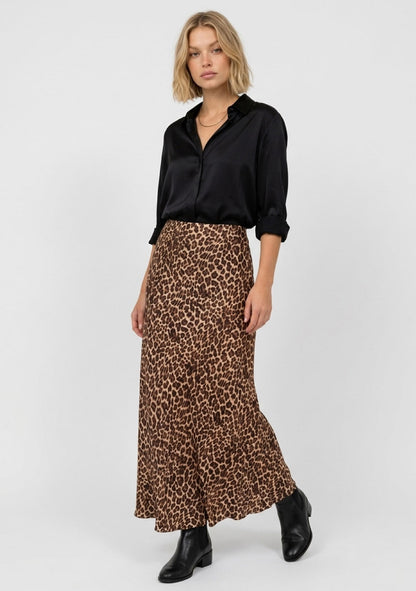 ♡ Leoparden-Rock, Viskose