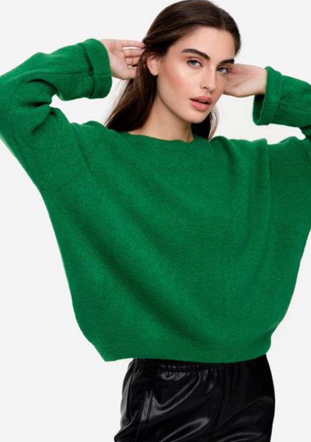 ♡ Strickpullover mit Krempelarm