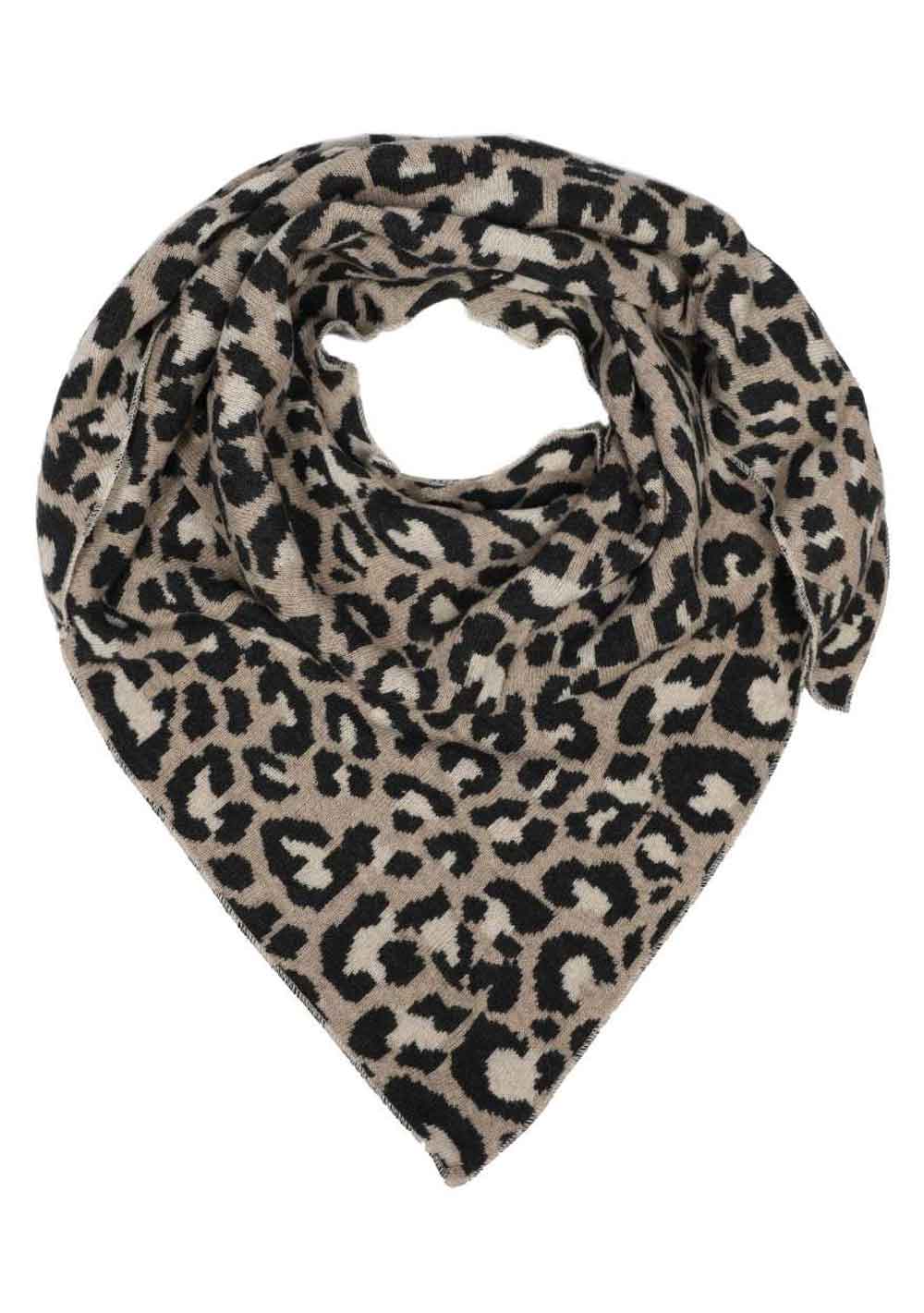 ♡ Dreieckstuch, Leopardenprint