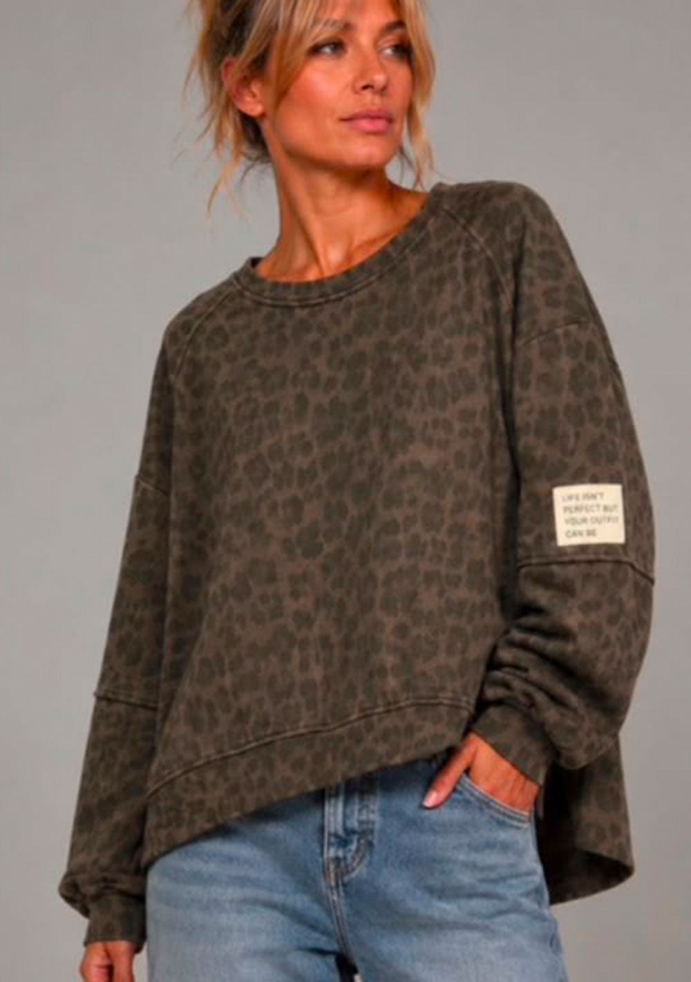 ♡ Longsleeve Leo, Oversize