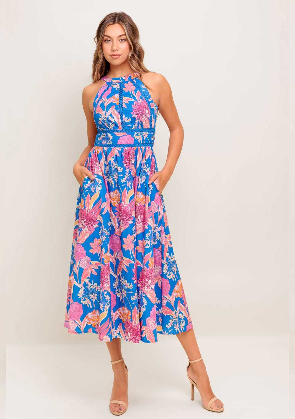 ♡ Midikleid mit Neckholder