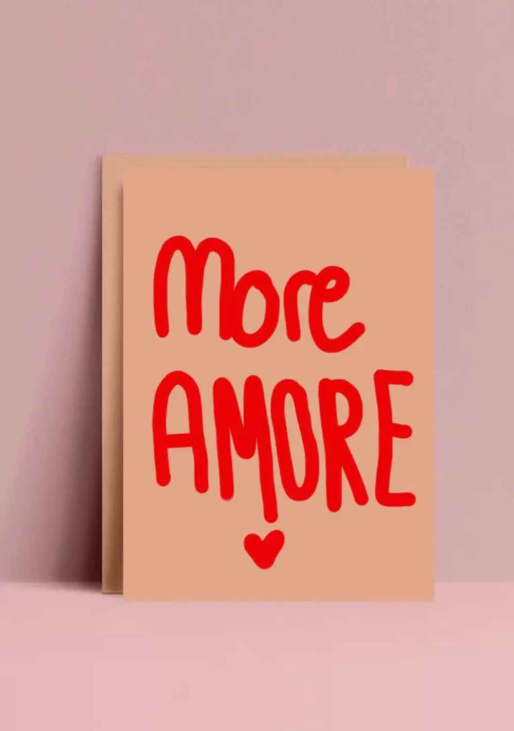 ♡ Postkarte &quot;More Amore&quot;