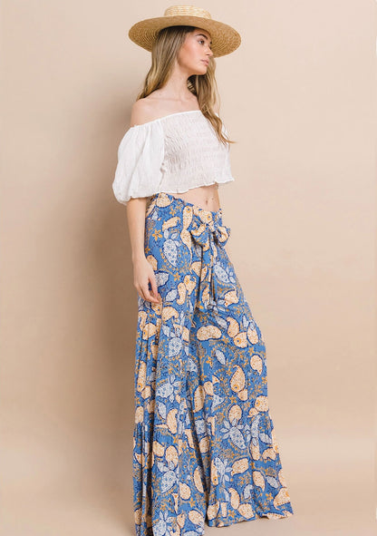 Palazzo-Hose mit Paisleymuster