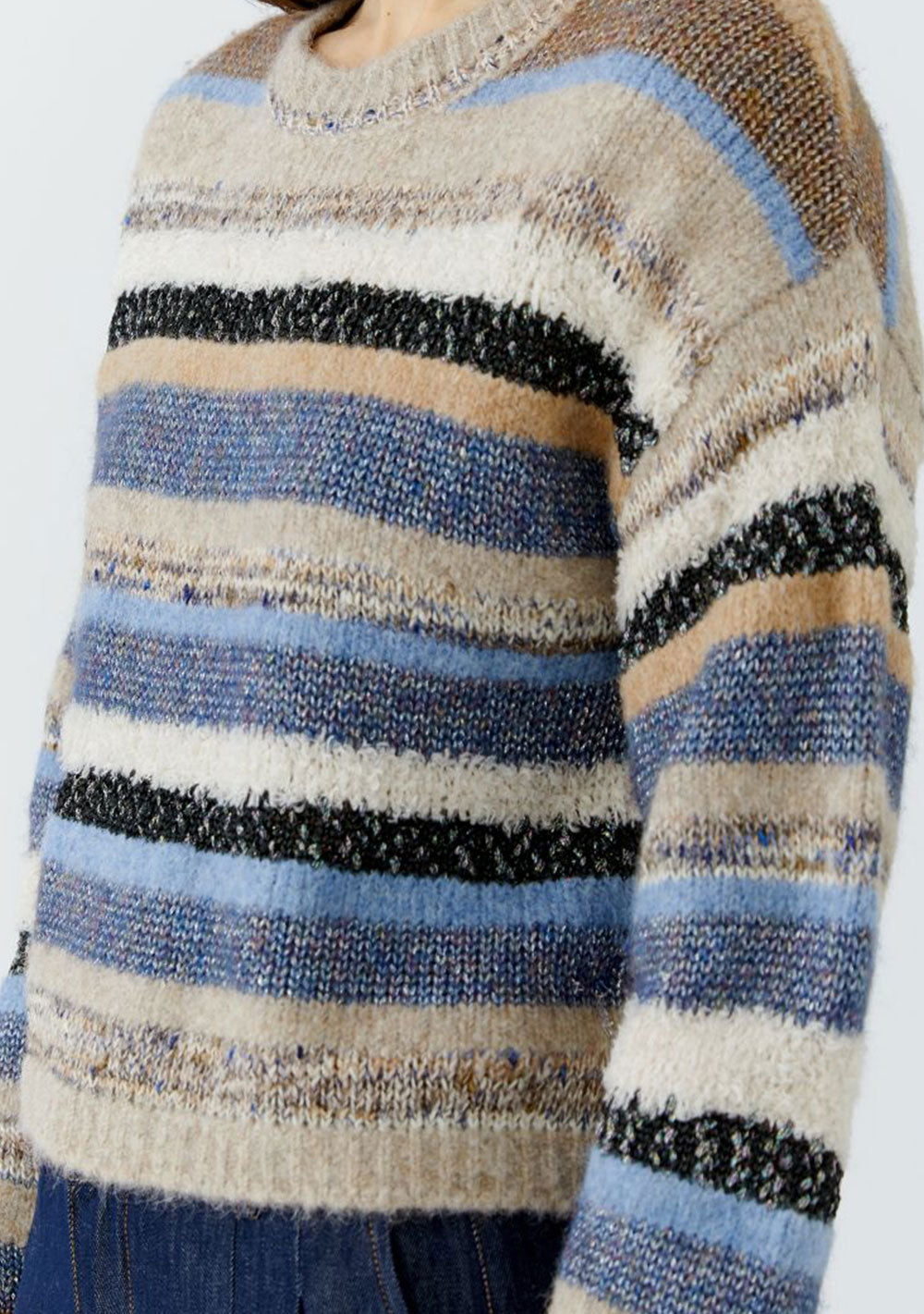 ♡ Pullover Materialmix