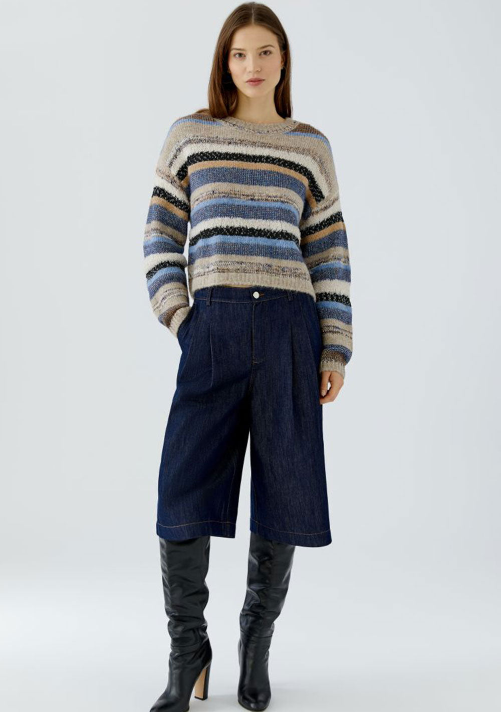 ♡ Pullover Materialmix