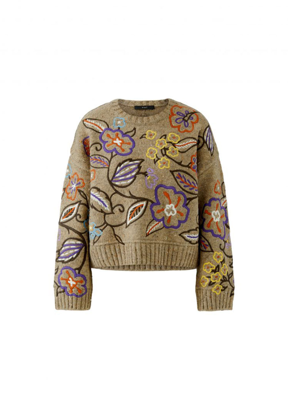 ♡ Strickpullover mit Stickereien