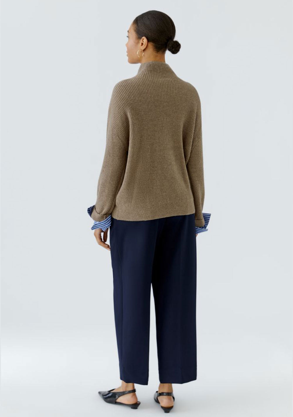 ♡ Pullover mit Blusenmanschetten
