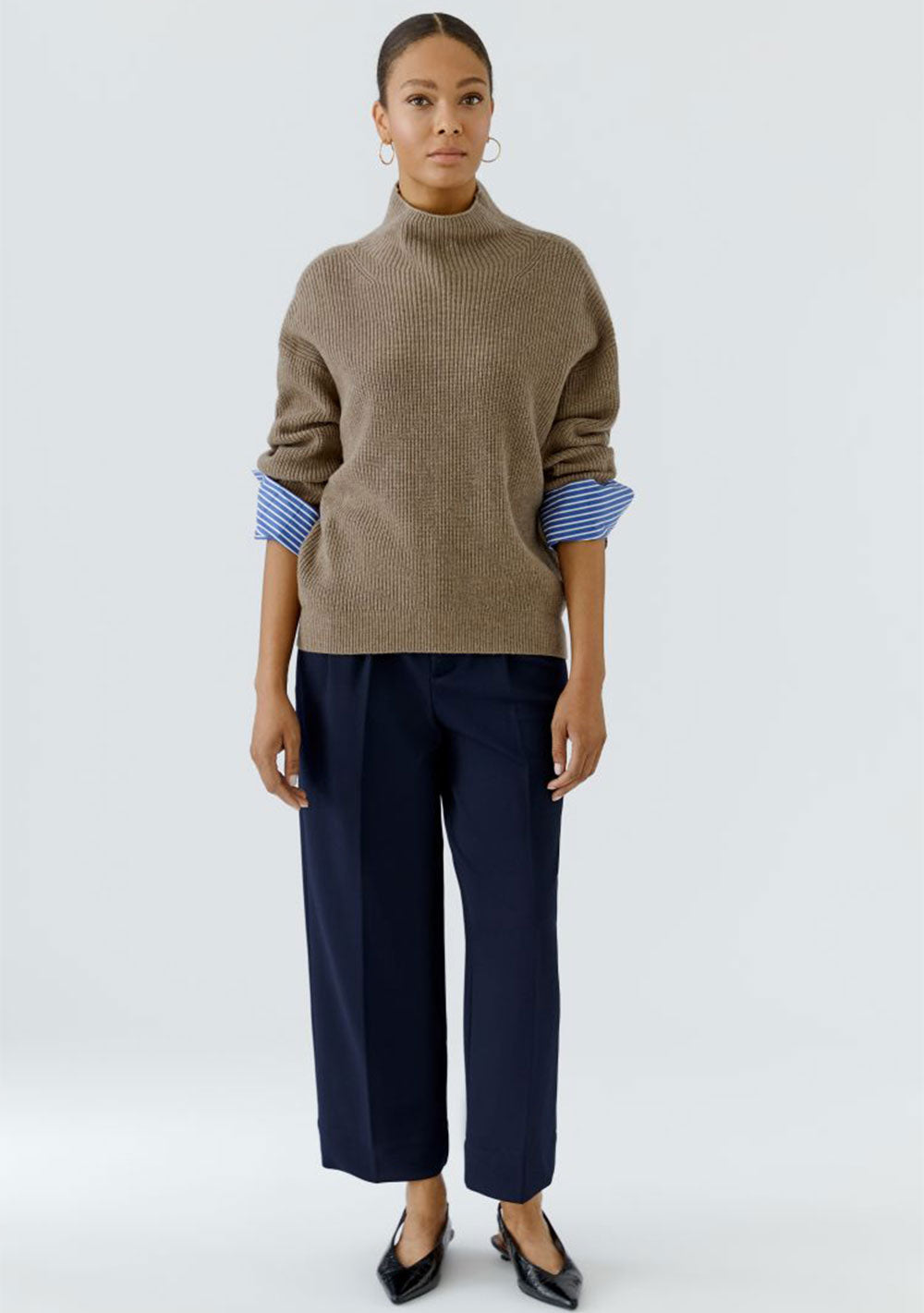 ♡ Pullover mit Blusenmanschetten