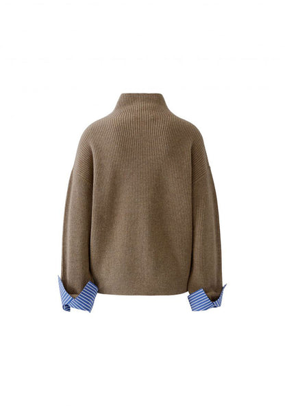 ♡ Pullover mit Blusenmanschetten