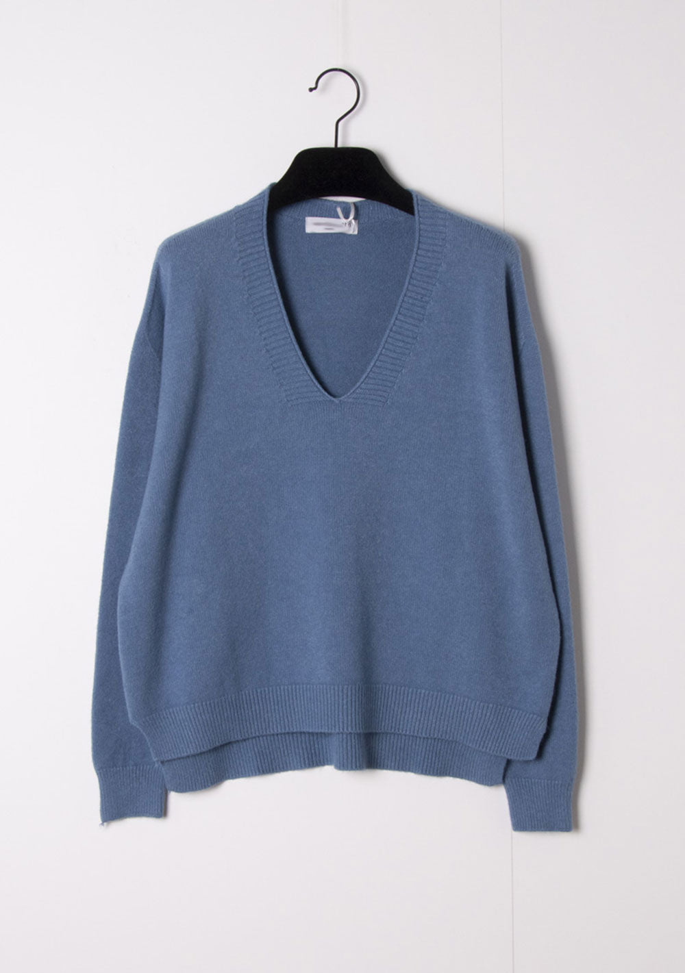 ♡  Nahtloser Pullover mit V-Ausschnitt