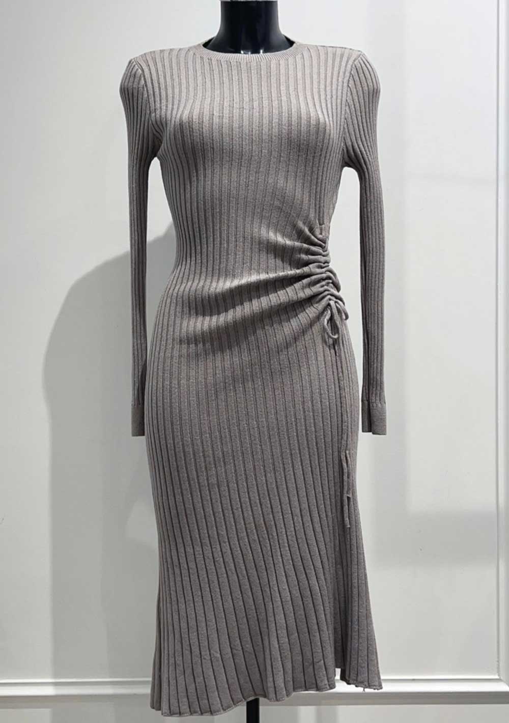 ♡ Midikleid mit seitlicher Raffung