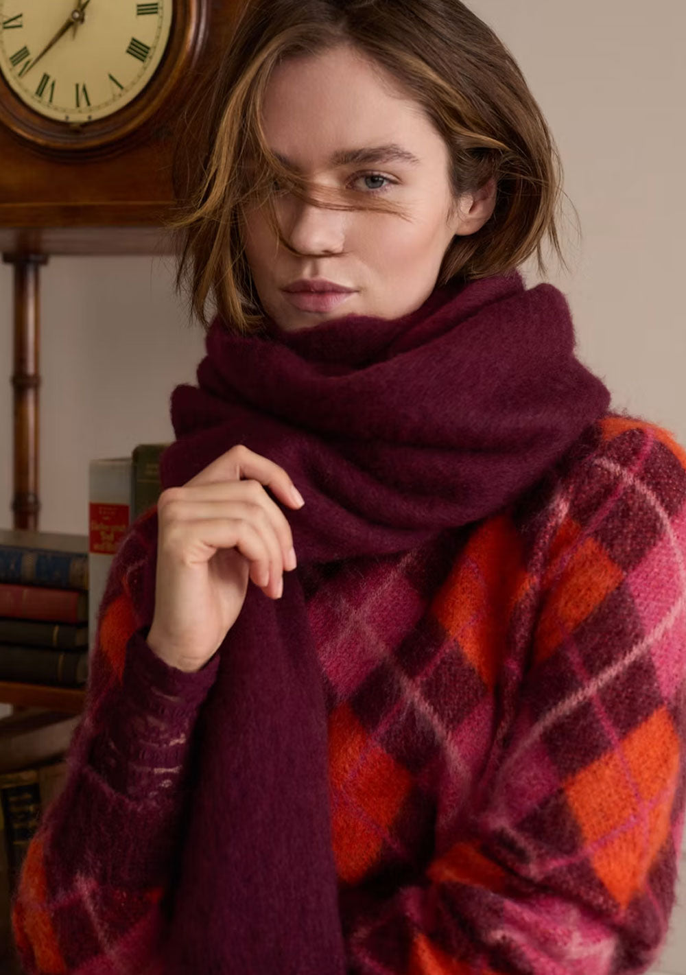 ♡ Kuschel-Pullover mit Rautenmuster