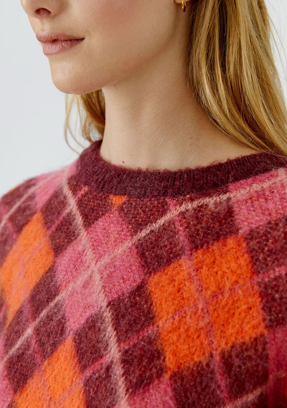 ♡ Kuschel-Pullover mit Rautenmuster