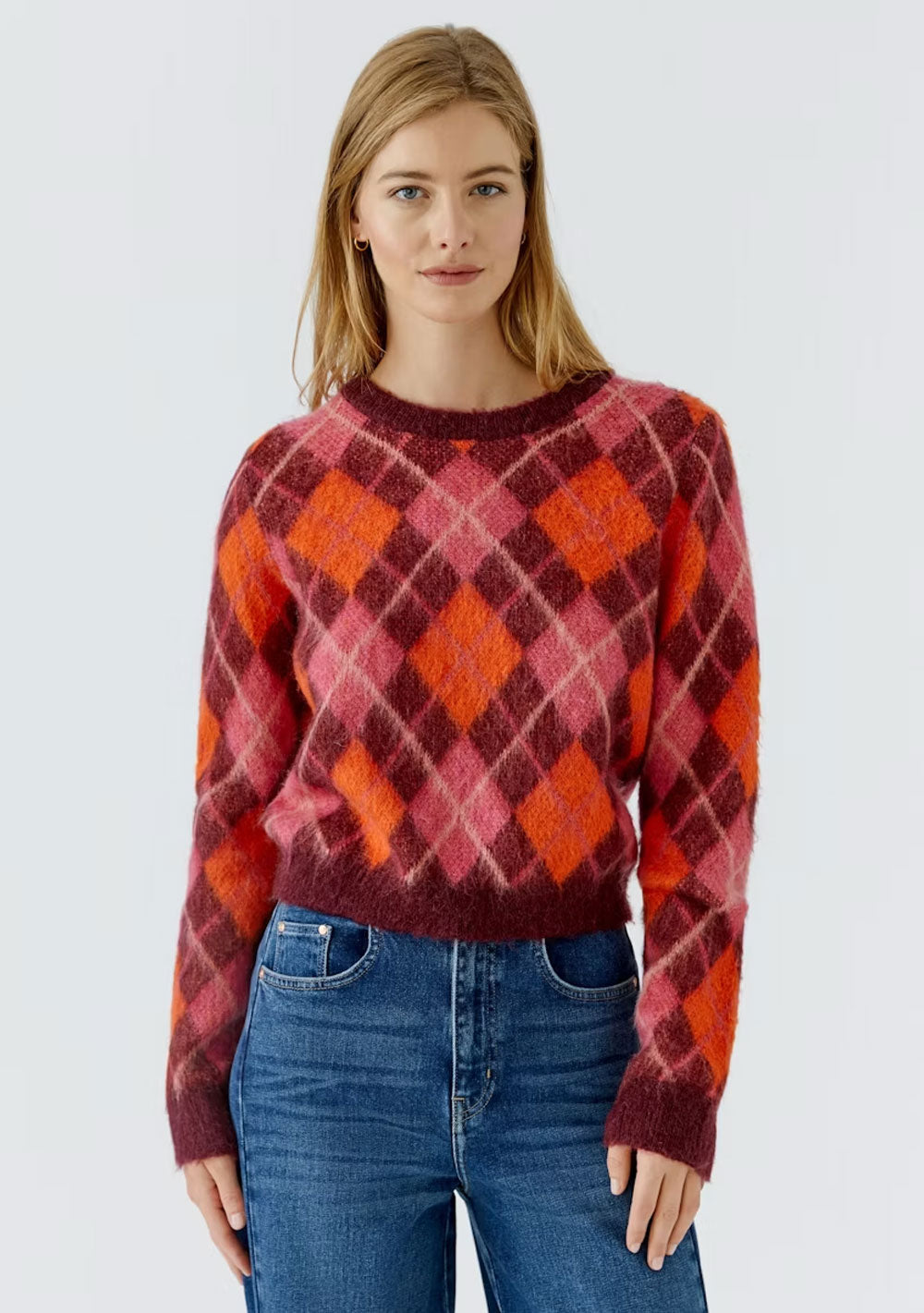 ♡ Kuschel-Pullover mit Rautenmuster