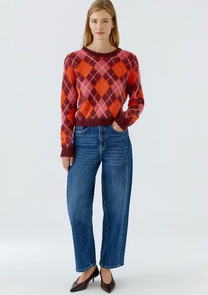 ♡ Kuschel-Pullover mit Rautenmuster