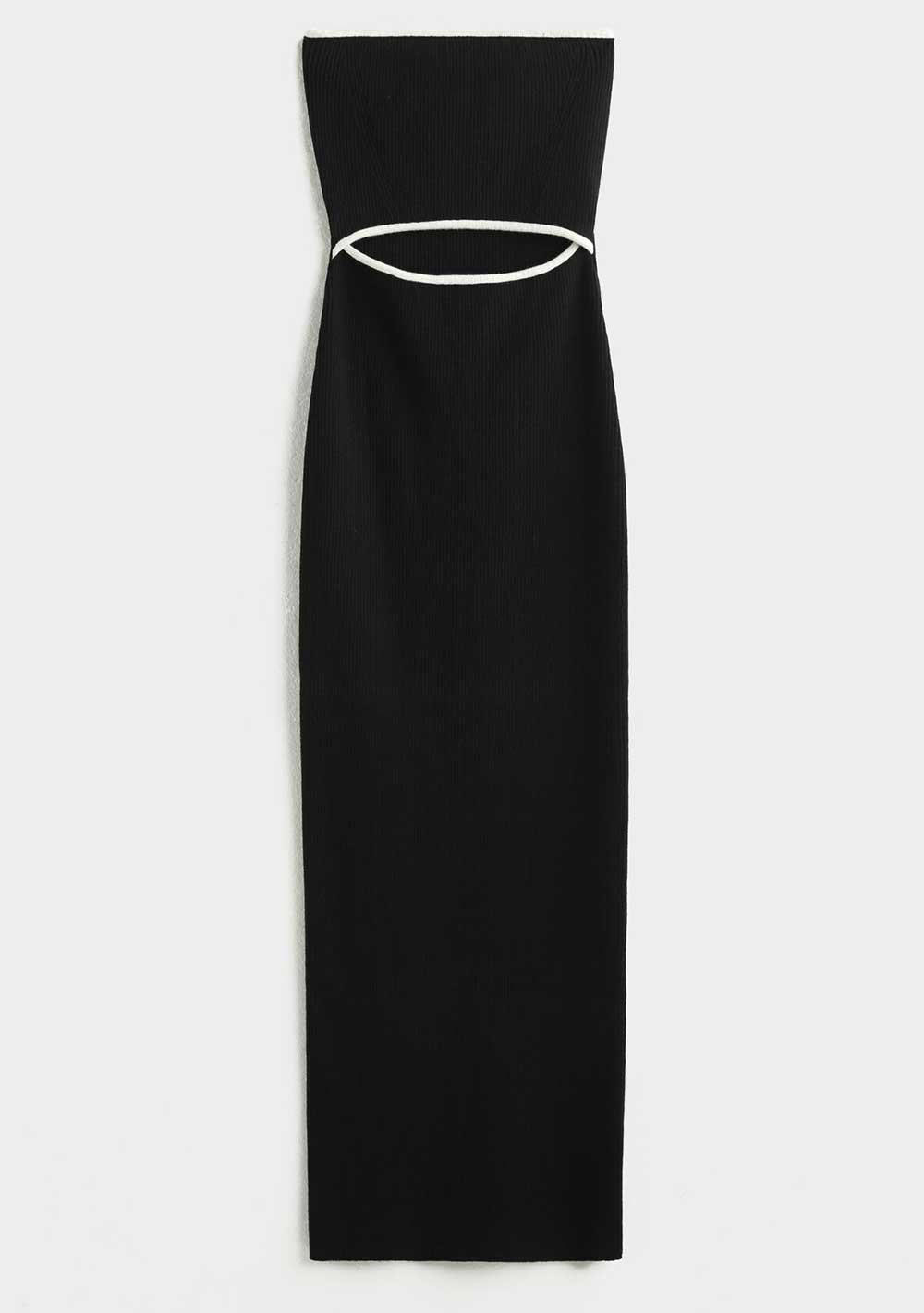♡ Midikleid aus Rippstrick mit Cut-Out