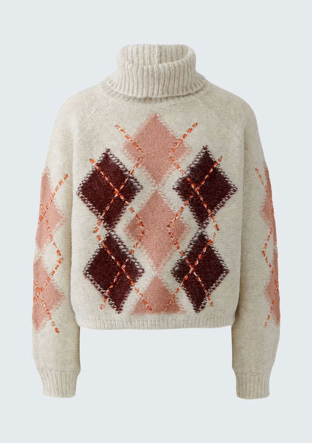 ♡ Pullover mit Rautenmuster