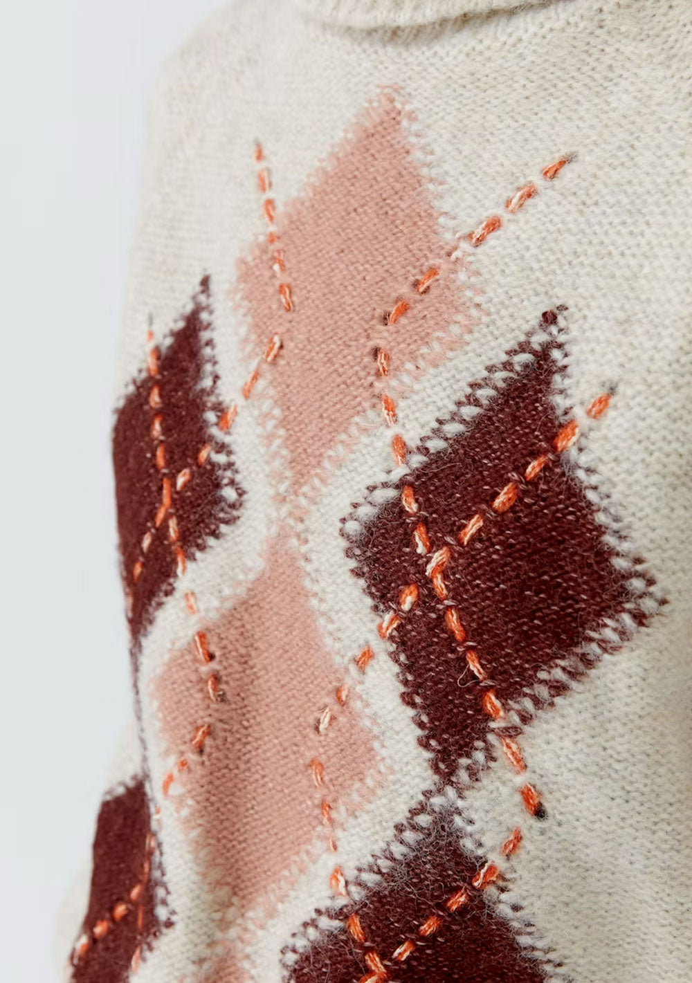 ♡ Pullover mit Rautenmuster