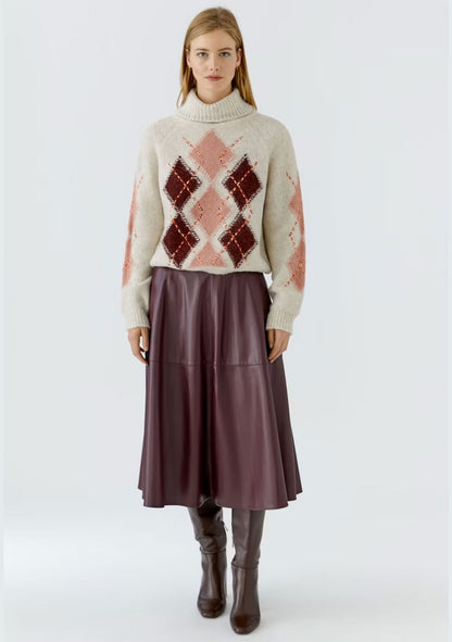 ♡ Pullover mit Rautenmuster