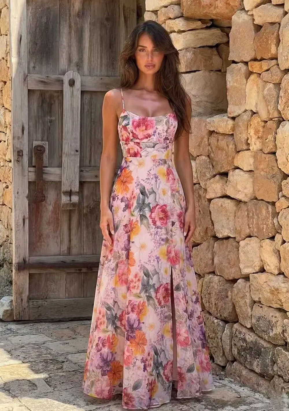 ♡ Maxikleid mit Blumenprint