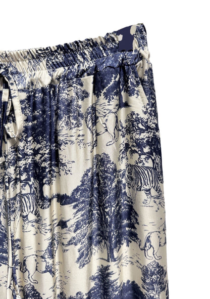 ♡ Hose mit Toile de Jouy Print