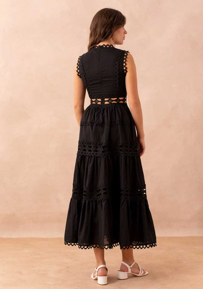 ♡ Midikleid mit Cut-Outs