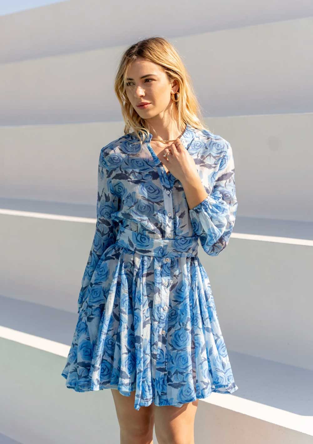 ♡ Minikleid aus Lyocell-Seide