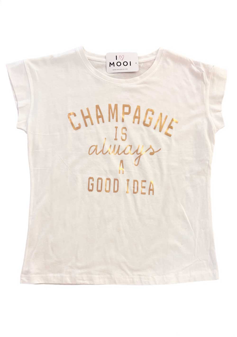 ♡ T-Shirt Champagner, verschiedene Sprüche