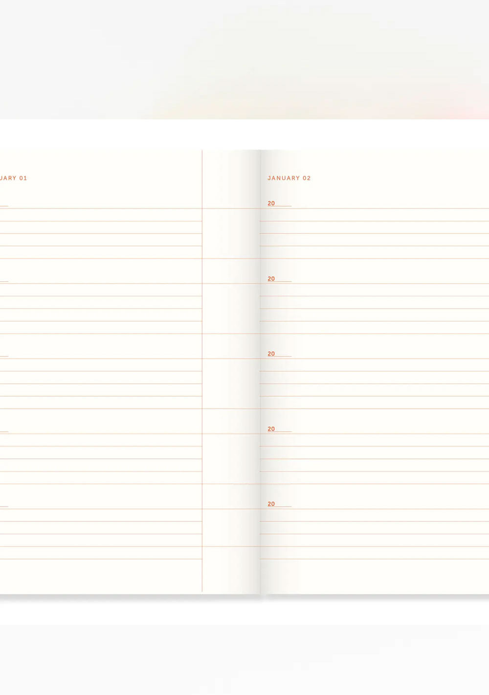 ♡ Tagebuch mit einer Zeile pro Tag