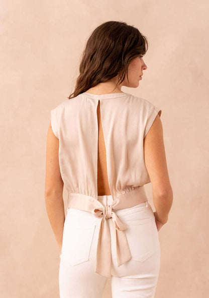 ♡ Glänzendes Crop-Top