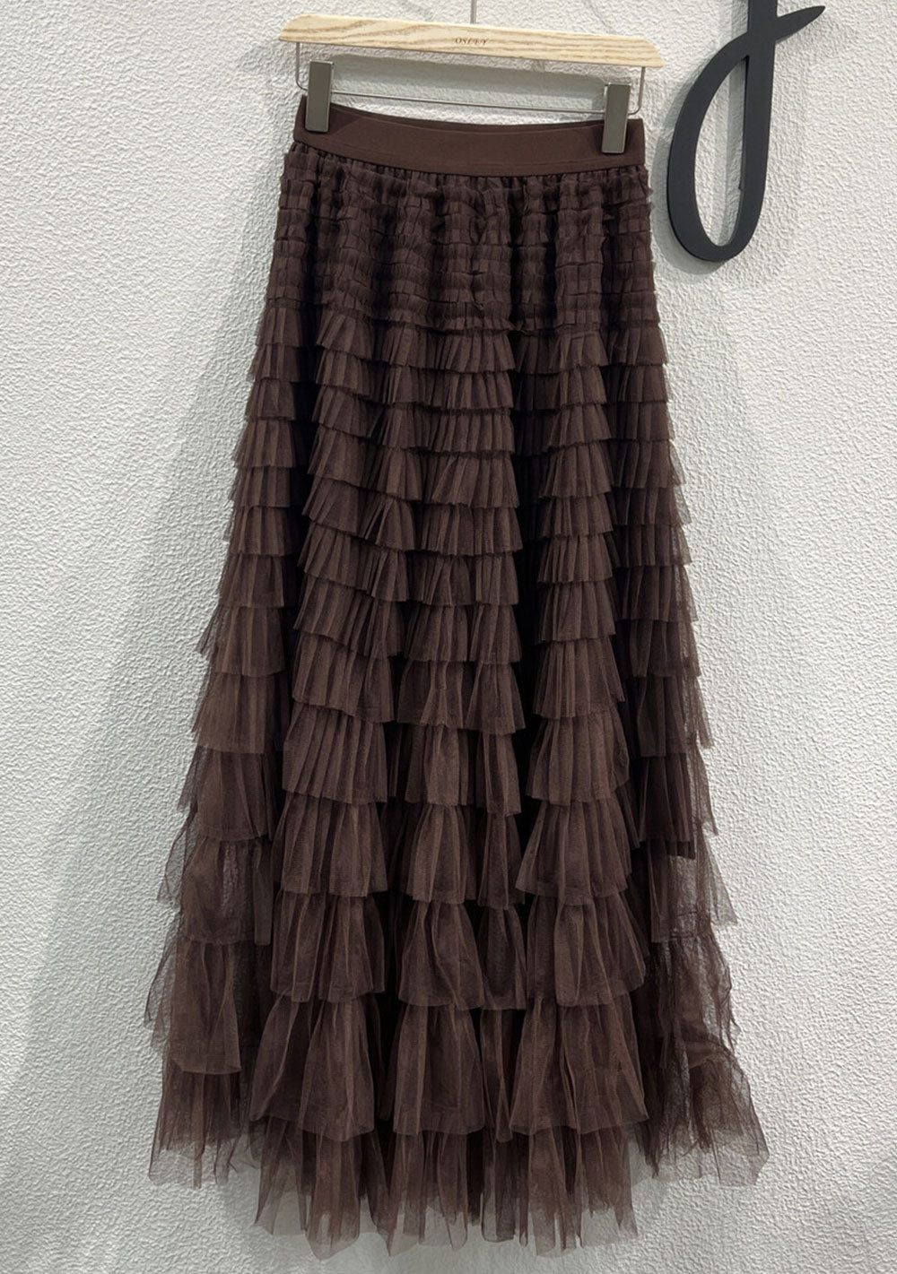 ♡  Langer Tüllrock mit Rüschen