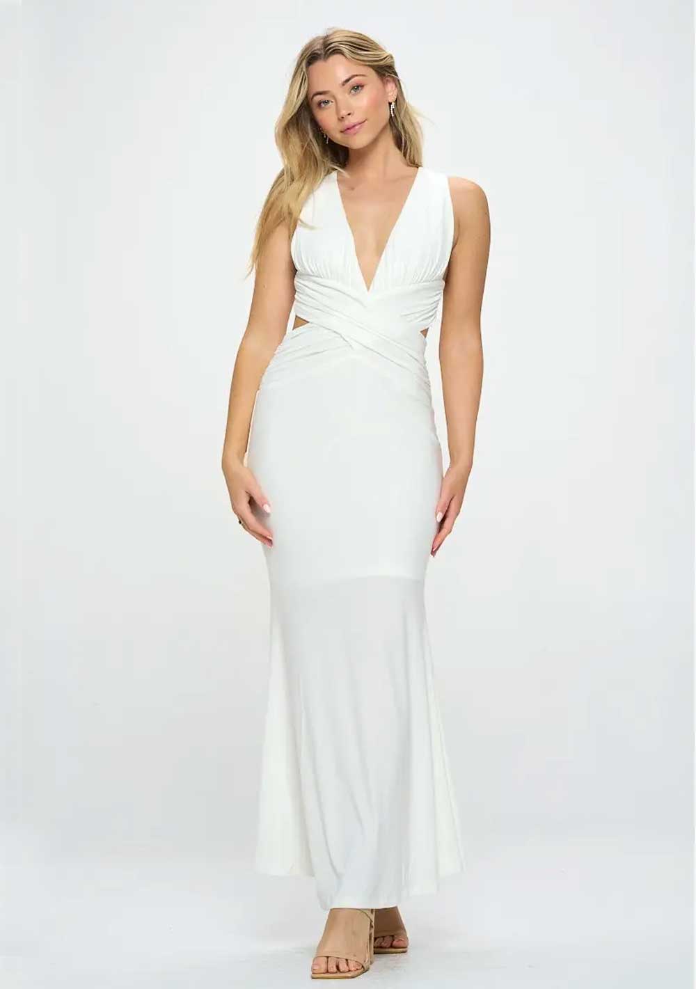 ♡ Maxikleid im Wickeldesign