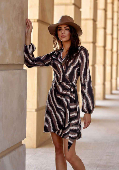 ♡  Wickelkleid mit Animalprint