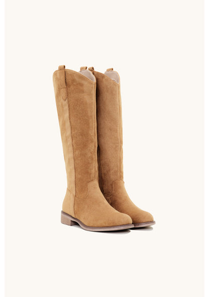 ♡ Kniehoher Stiefel Wildlederoptik