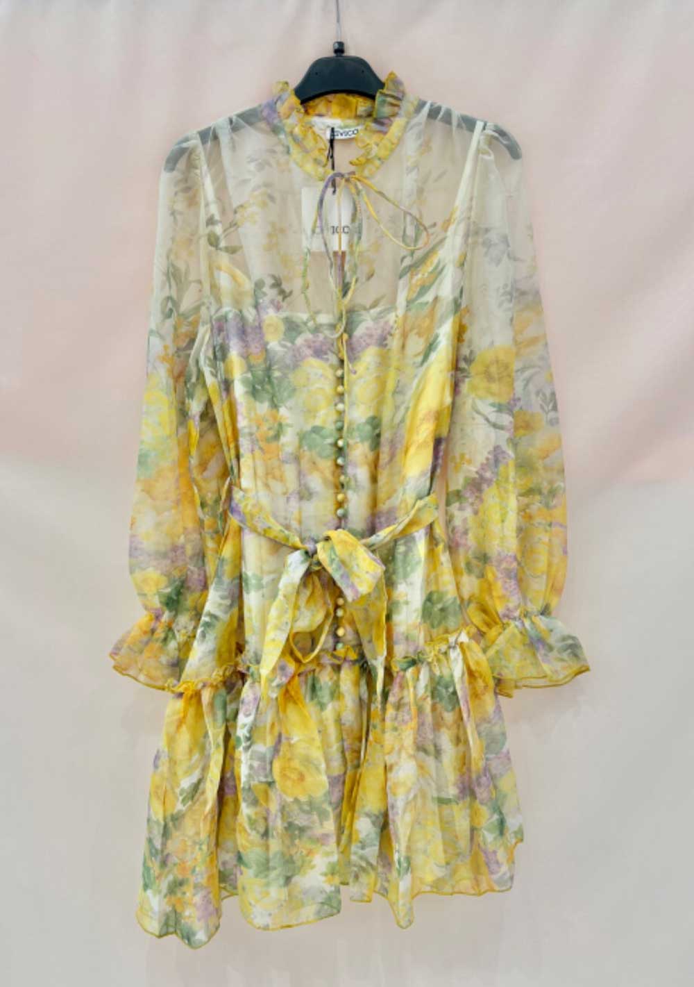 ♡ Minikleid mit Rüschen und Blumen
