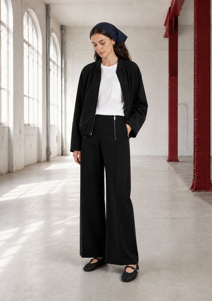 ♡ Hose mit Zippern aus Technical Jersey