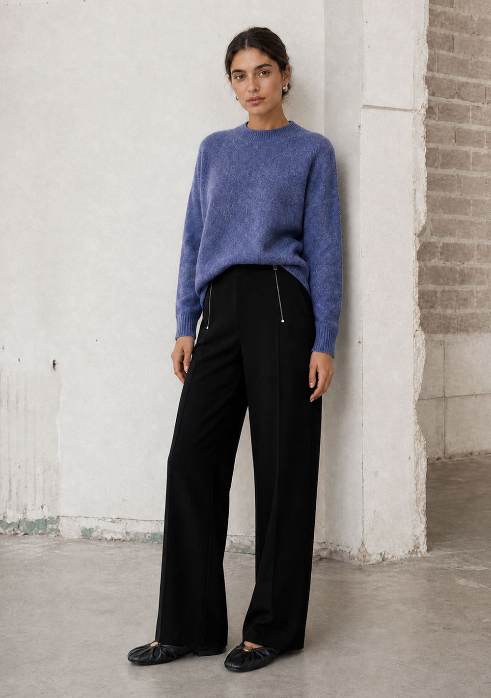 ♡ Hose mit Zippern aus Technical Jersey
