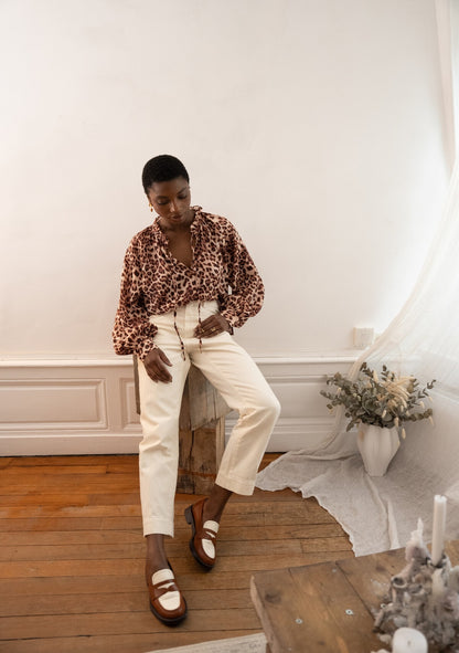 ♡ Bluse mit Leoprint