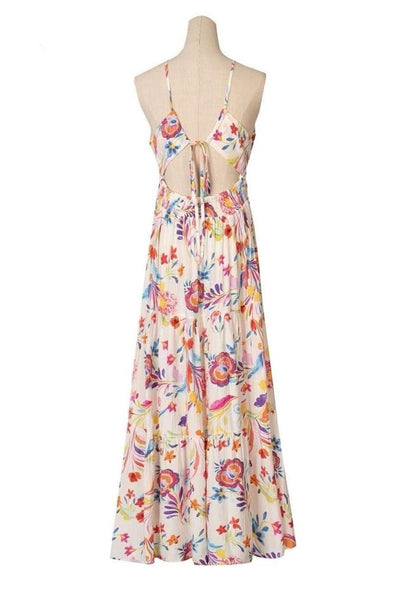 ♡ Viskose Maxikleid mit Blumenprint