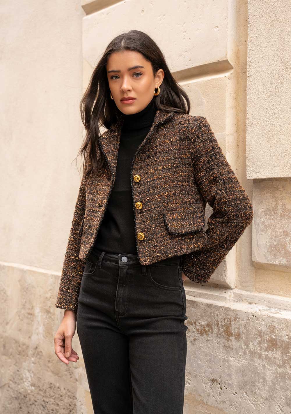 ♡ Kurzer Bouclé Blazer