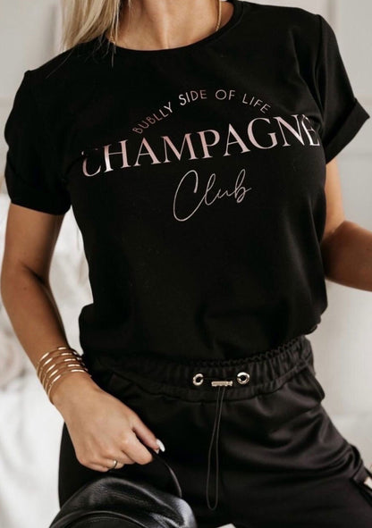 ♡ T-Shirt &quot;Champagne Club&quot;